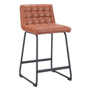 Zuo Pago 109949 Counter Stool - Brown IMAGE 1