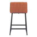 Zuo Pago 109949 Counter Stool - Brown IMAGE 4