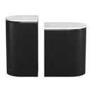 Zuo Ormara 109919 Side Table Set - White & Black IMAGE 3