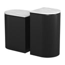 Zuo Ormara 109919 Side Table Set - White & Black IMAGE 6