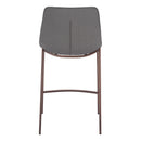 Zuo Magnus 109936 Counter Stool - Slate Grey & Walnut IMAGE 4