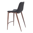 Zuo Magnus 109935 Counter Stool - Black & Walnut IMAGE 5
