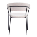 Zuo Josephine 109669 Dining Chair - Cream IMAGE 4