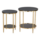 Zuo Koper 109775 Coffee Table Set - Black IMAGE 1
