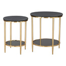 Zuo Koper 109775 Coffee Table Set - Black IMAGE 3