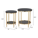 Zuo Koper 109775 Coffee Table Set - Black IMAGE 5