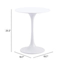 Zuo Wilco 109929 Side Table - White IMAGE 6