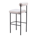 Zuo Livorno 109812 Barstool - Ivory IMAGE 5