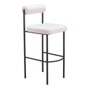 Zuo Livorno 109812 Barstool - Ivory IMAGE 6
