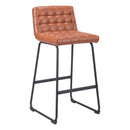 Zuo Pago 109950 Barstool - Brown IMAGE 1