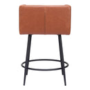 Zuo Horbat 109946 Counter Stool - Brown IMAGE 4
