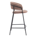 Zuo Josephine 109672 Counter Stool - Brown IMAGE 2