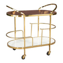 Zuo Antalya 109778 Bar Cart - Multicolor IMAGE 1