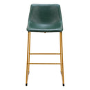 Zuo Augusta 109961 Barstool - Green & Gold IMAGE 3