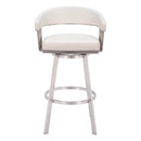 Zuo Bantry 110046 Swivel Barstool - White IMAGE 3