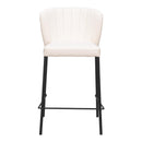 Zuo Linz 109780 Counter Stool - Cream IMAGE 3