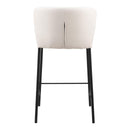 Zuo Linz 109780 Counter Stool - Cream IMAGE 4