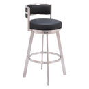 Zuo Gimsby 110044 Swivel Barstool - Black IMAGE 1