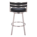 Zuo Gimsby 110044 Swivel Barstool - Black IMAGE 4