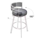 Zuo Gimsby 110044 Swivel Barstool - Black IMAGE 7
