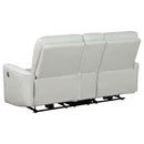 Coaster Furniture Greenfield 610262P Upholstered Power Reclining Loveseat - Dove Grey IMAGE 5