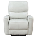Coaster Furniture Greenfield 610263P Upholstered Power Recliner Chair - Dove Grey IMAGE 4