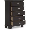 Signature Design by Ashley Covetown B441-46 Five Drawer Chest IMAGE 2