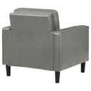 Coaster Furniture Ruth 508367 Upholstered Track Arm Accent Chair - Grey IMAGE 7
