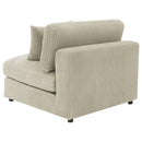 Coaster Furniture Blaine 509897 Upholstered Armless Chair - Sand IMAGE 6