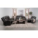 Coaster Furniture Raelynn 603192 Upholstered Track Arm Motion Loveseat - Grey IMAGE 9