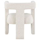 Coaster Furniture Petra 902881 Boucle Upholstered Accent Side Chair - White IMAGE 7