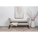 Coaster Furniture Farrah 910238 Velvet Upholstered Rolled Arm Storage Bench - Beige IMAGE 11