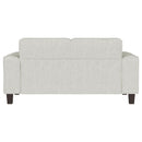 Coaster Furniture Deerhurst 509648 Upholstered Track Arm Tufted Loveseat - Greige IMAGE 6