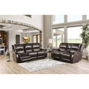 Furniture of America Gorgius Power Leather Match Recliner CM9910ES-CH-PM IMAGE 2