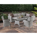 Furniture of America Outdoor Dining Sets 5-Piece FM80001GG-SET+2CH IMAGE 2