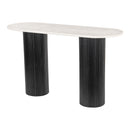 Zuo Izola 110230 Console Table - White & Black IMAGE 4