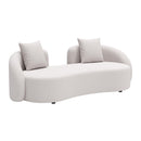 Zuo Sunny Isles 704019 Loveseat - Beige IMAGE 1