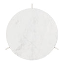 Zuo Barmas 110256 Side Table - White & Silver IMAGE 4