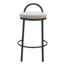 Zuo Sisal 110096 Counter Stool - Beige Tweed IMAGE 3