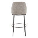 Zuo Nordhavn 110273 Swivel Barstool - Grey IMAGE 4