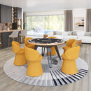 Zuo Oblic 110203 Swivel Dining Chair - Orange IMAGE 9