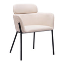 Zuo Bremor 110172 Dining Chair - Beige IMAGE 1