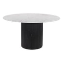 Zuo Izola 110140 Dining Table - White & Black IMAGE 2