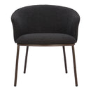 Zuo Essen 110102 Dining Chair - Black & Bronze IMAGE 3