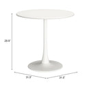 Zuo Soleil 704038 Dining Table - White IMAGE 10