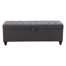 Zuo Halifax 110083 Storage Bench - Gravel Grey IMAGE 3