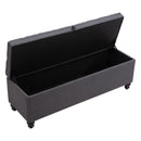 Zuo Halifax 110083 Storage Bench - Gravel Grey IMAGE 5