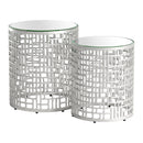 Zuo Reden 110153 Side Table Set - Silver IMAGE 2