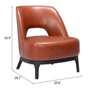 Zuo Mistley 110109 Accent Chair - Brown IMAGE 8
