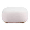 Zuo Azua 110084 Ottoman - Cream IMAGE 2